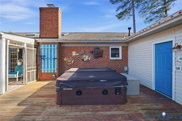 a house view with a seating space