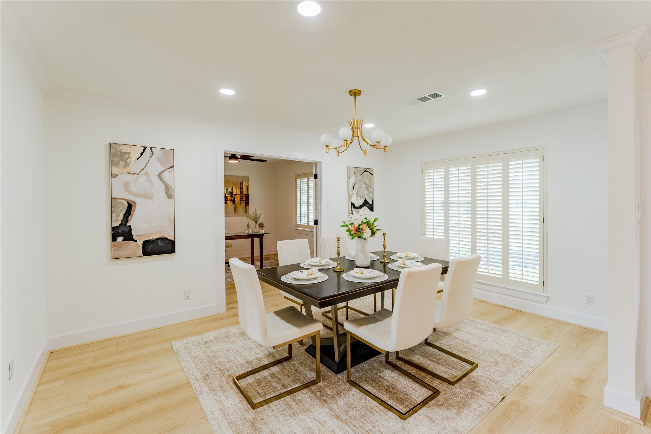 6027 Valkeith Drive Houston, TX 77096 - Photo 10 of 31 a view of a dining room with furniture and window