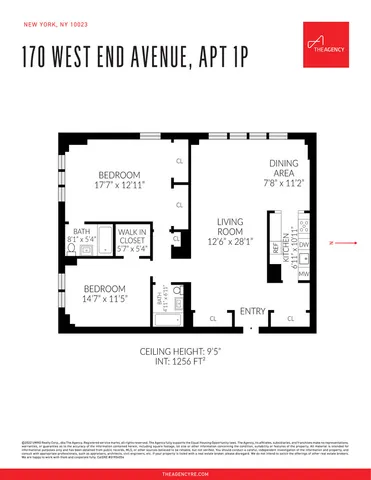 $1,295,000 | 170 West End Avenue, Unit 1P | Upper West Side