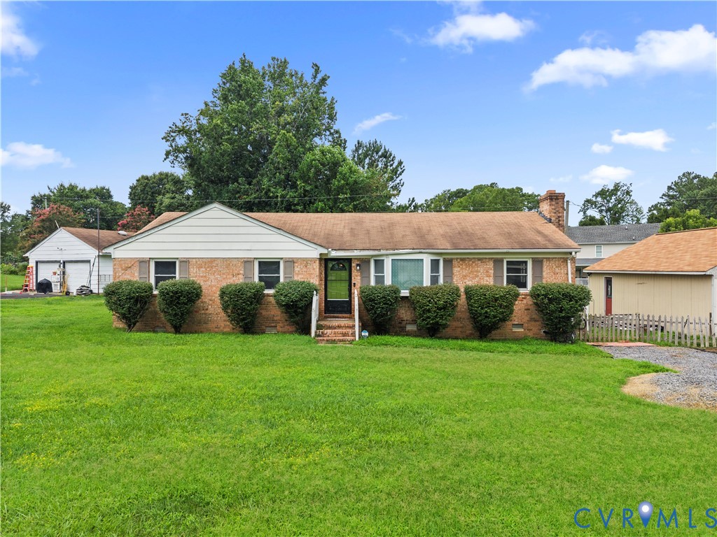 3500 Respess Road Midlothian, VA 23112 - Photo 1 of 48 Brick ranch-style residence featuring a prominent
