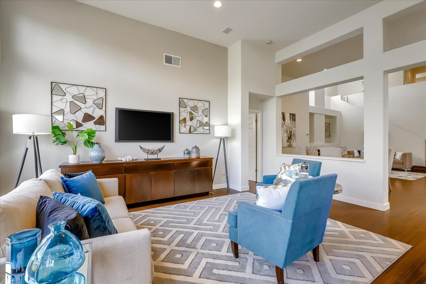 5803 Killarney Circle San Jose, CA 95138 - Photo 12 of 57 a living room with furniture and a flat screen tv