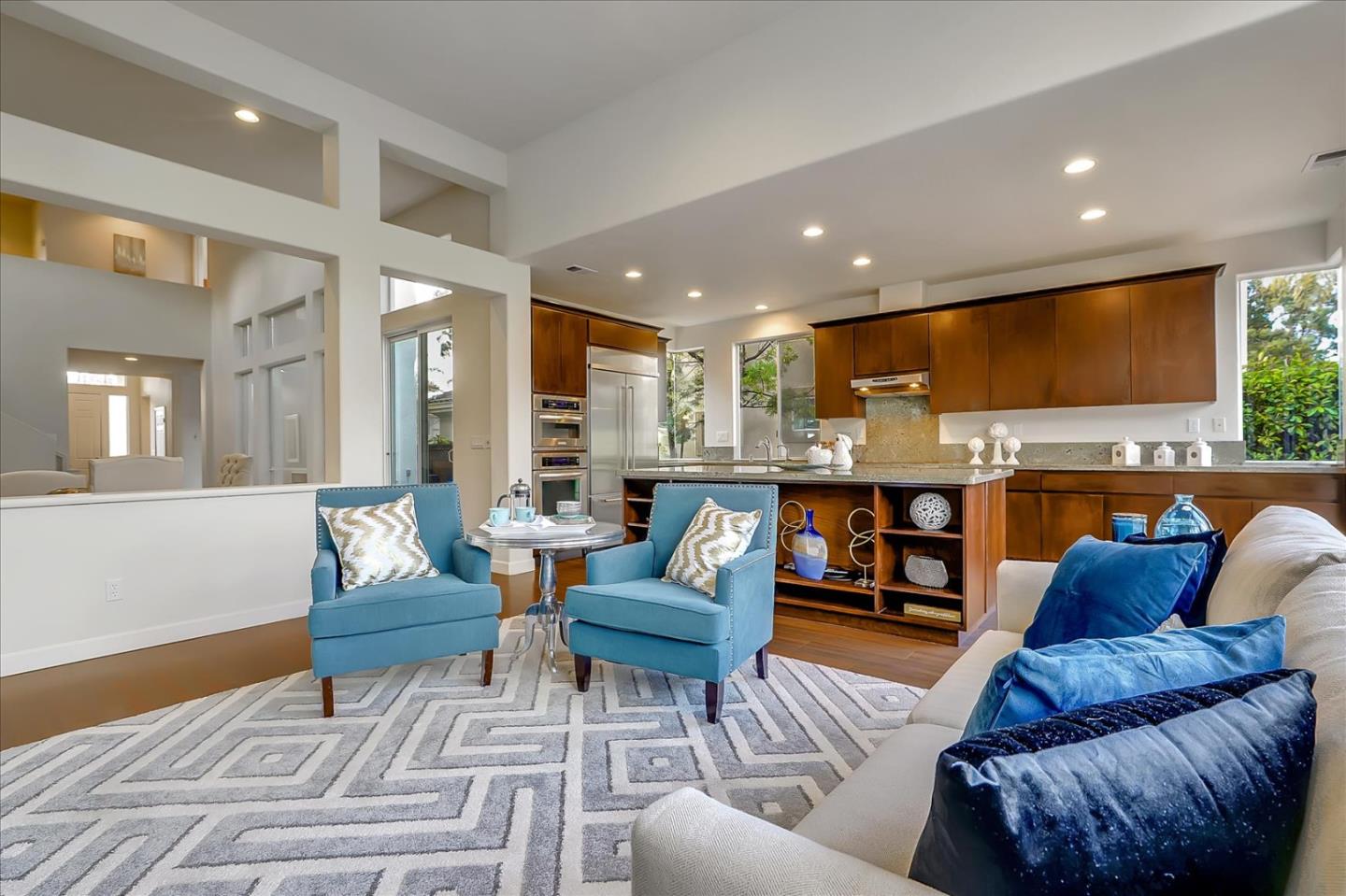 5803 Killarney Circle San Jose, CA 95138 - Photo 14 of 57 a living room with furniture and kitchen view