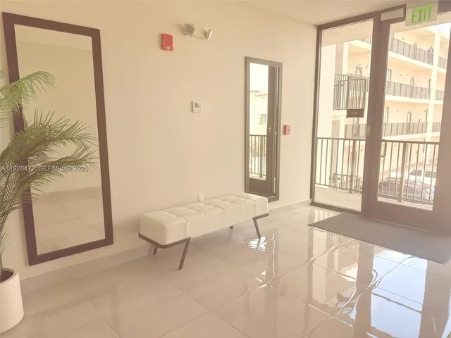 view of a room with door