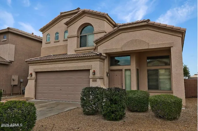 a front view of a house