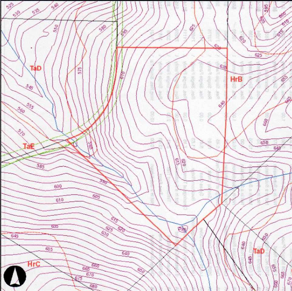 Uwharrie Ridge Road Chapel Hill, NC 27516 - Photo 8 of 10 Lot 8 with Contours