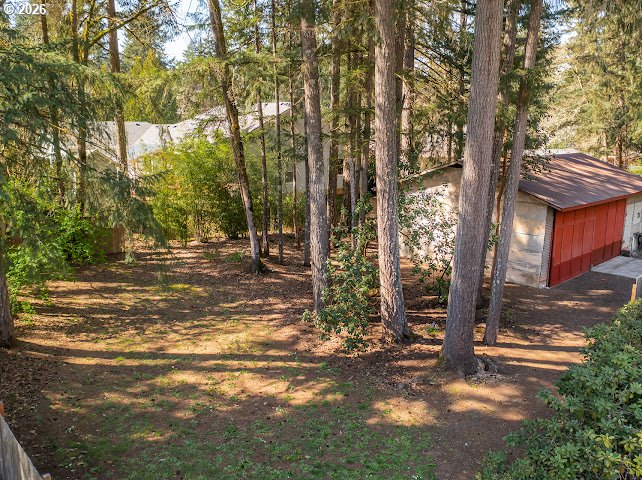 87974 8th Street Veneta, OR 97487 - Photo 9 of 48 a view of a house with backyard and trees
