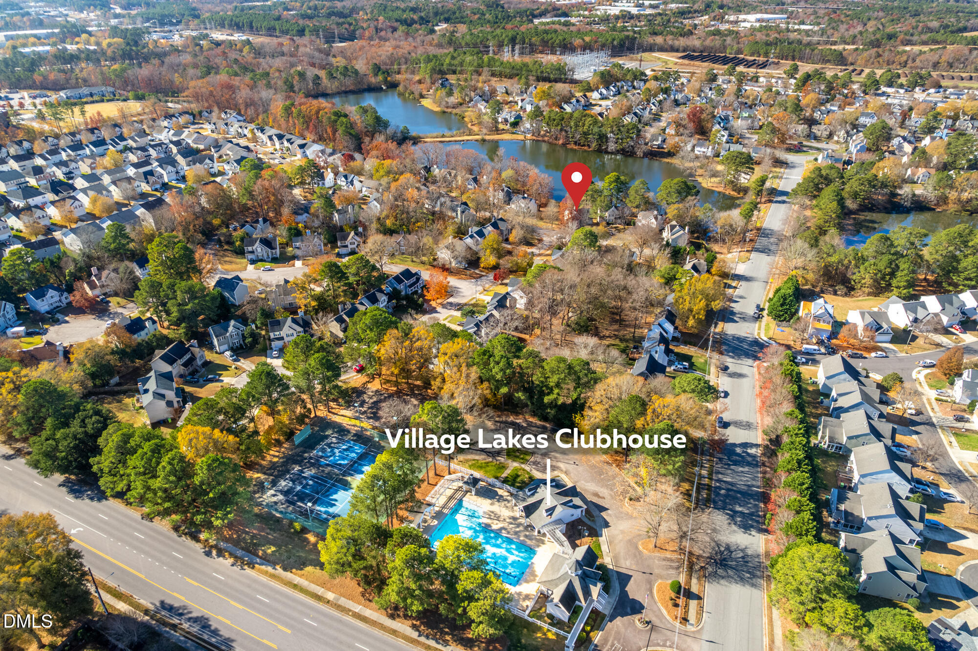 701 Thistlegate Trail Raleigh, NC 27610 - Photo 51 of 53 an aerial view of residential houses with outdoor space