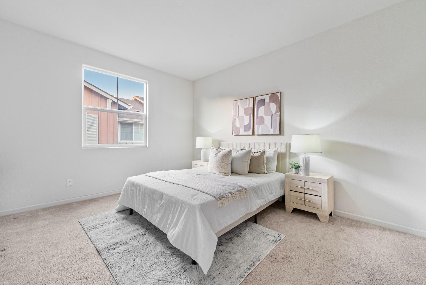 1088 Mallow Terrace San Jose, CA 95133 - Photo 20 of 36 a bedroom with a bed and a painting on the wall