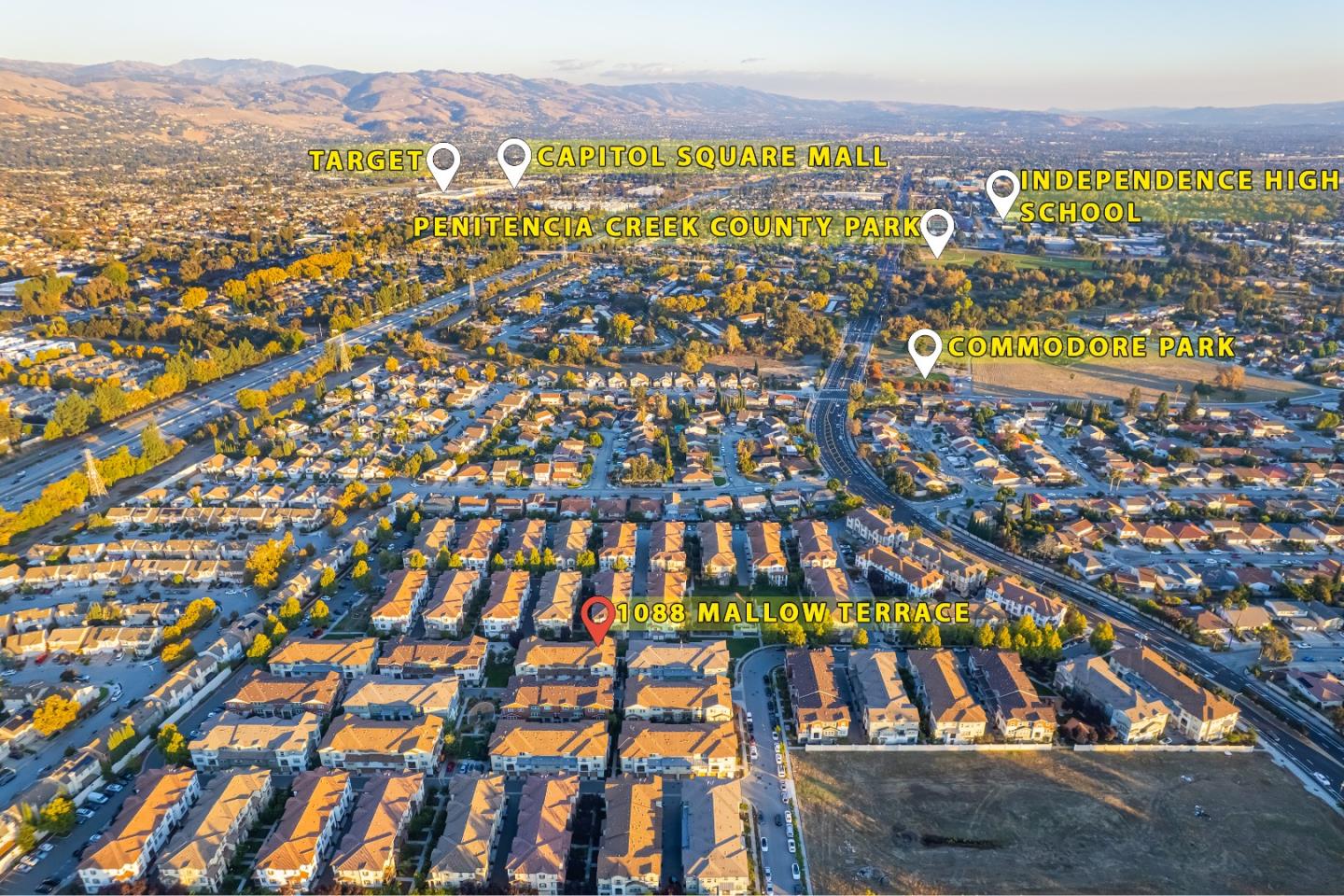 1088 Mallow Terrace San Jose, CA 95133 - Photo 32 of 36 a view of city with ocean