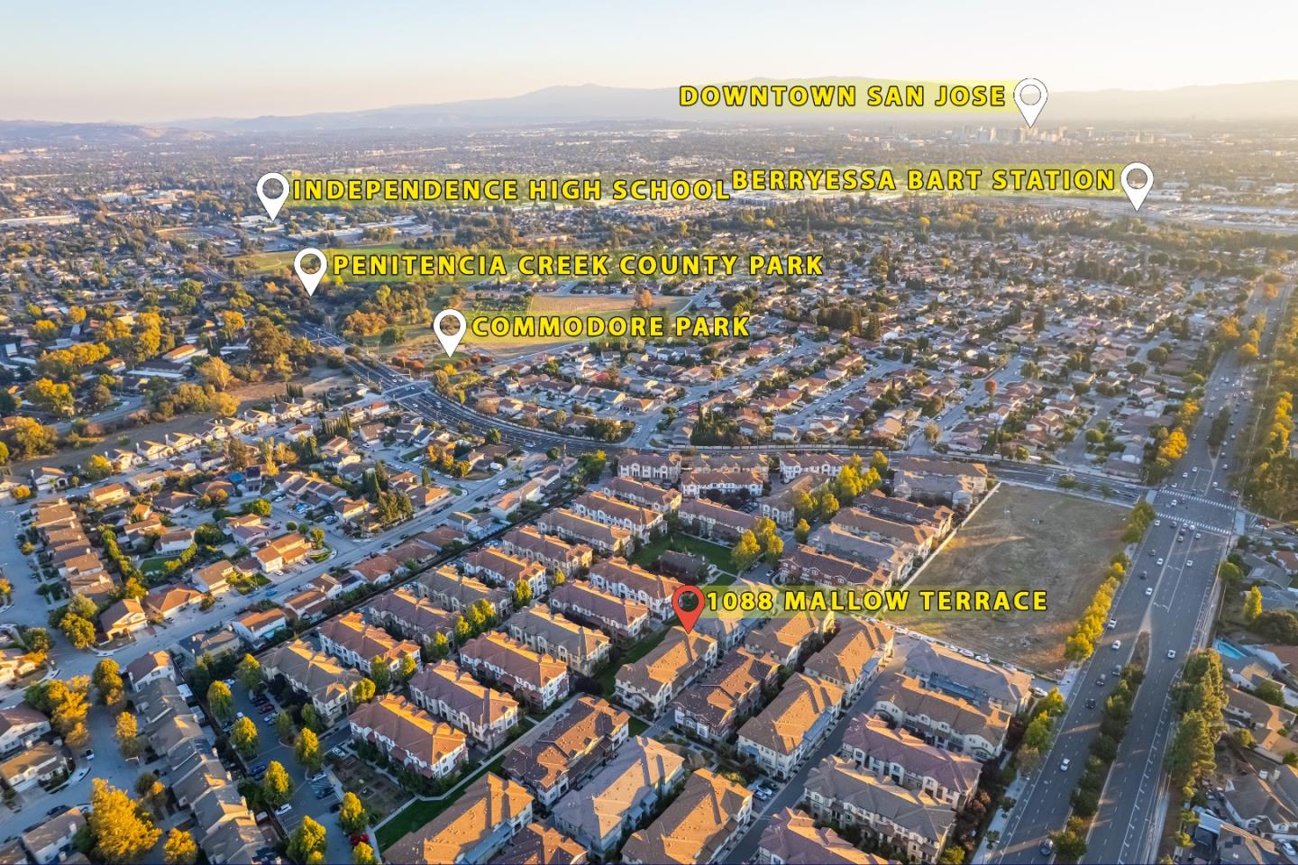 1088 Mallow Terrace San Jose, CA 95133 - Photo 33 of 36 a view of a city