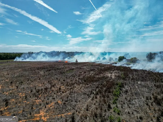 a view of a yard with an outdoor space