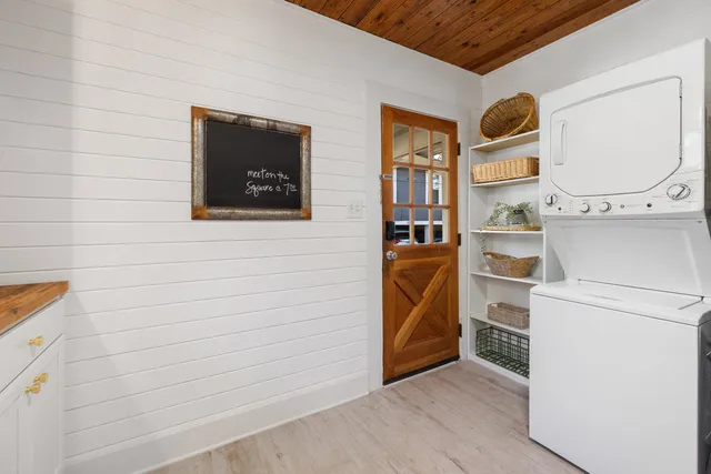 a view of storage and utility room