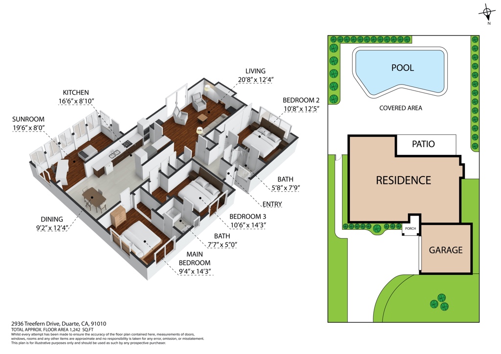 2936 Treefern Drive Duarte, CA 91010 - Photo 3 of 28 Floorr Plan