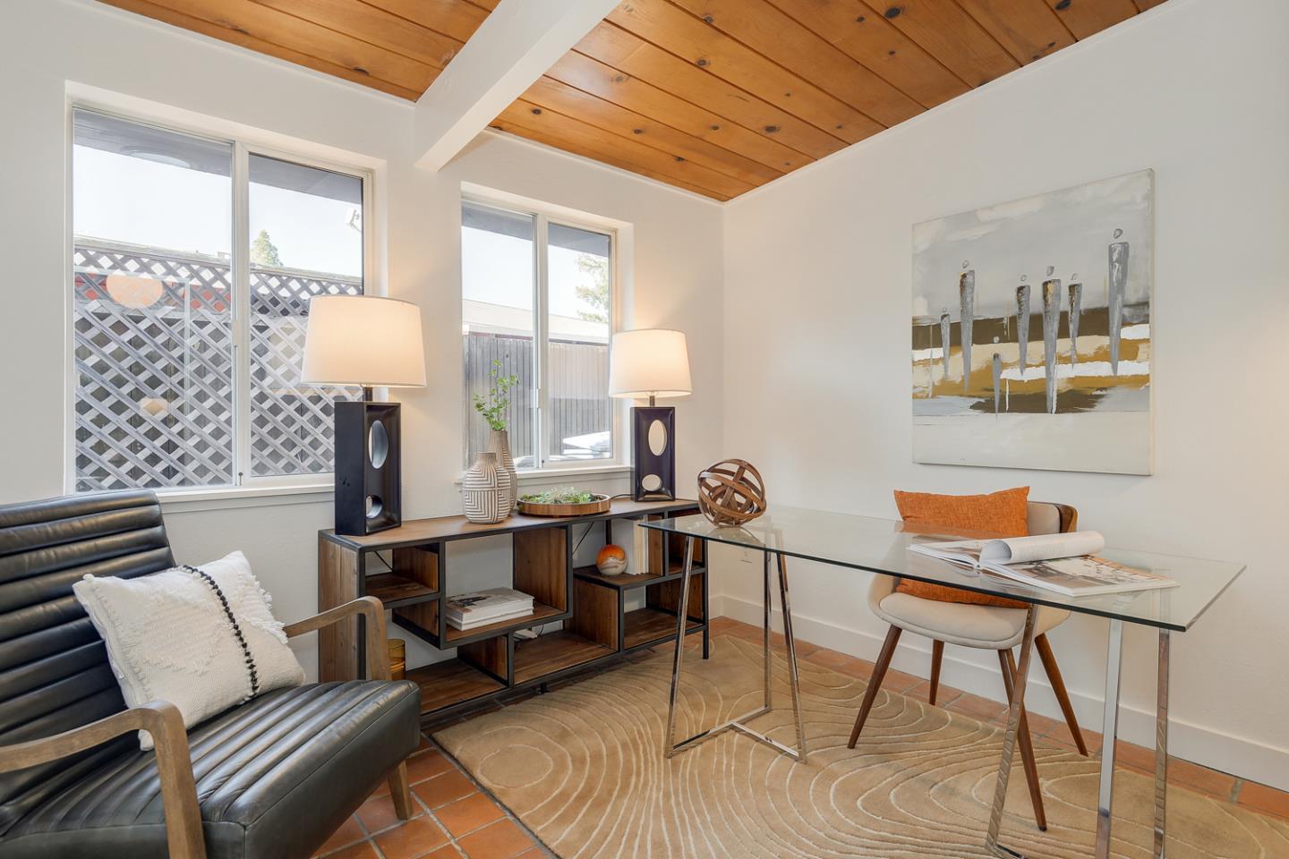 2 Roosevelt Circle Palo Alto, CA 94306 - Photo 22 of 42 a living room with furniture and wooden floor