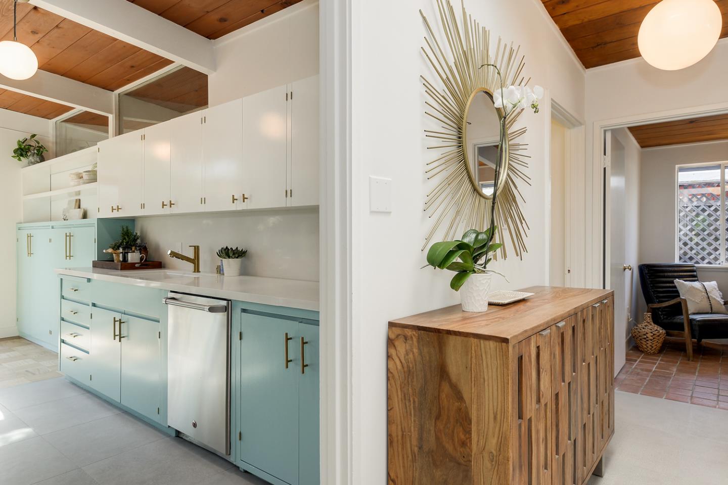 2 Roosevelt Circle Palo Alto, CA 94306 - Photo 5 of 42 a kitchen with stainless steel appliances granite countertop a white cabinets a sink and a stove