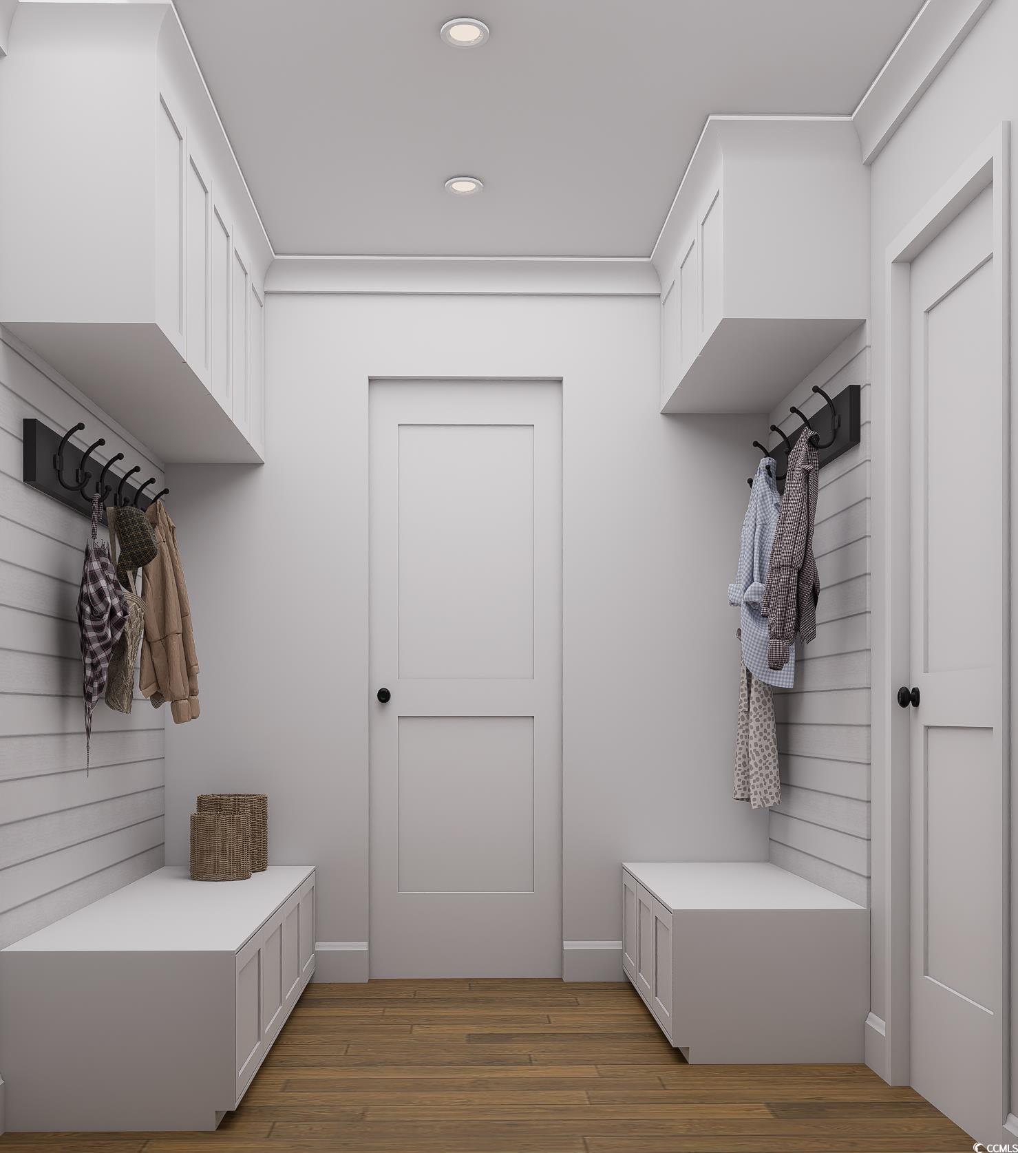 310 King Street Georgetown, SC 29440 - Photo 12 of 23 Mudroom with light wood-type flooring and recessed lighting