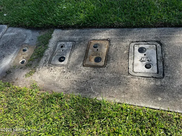 an aerial view of a wooden floor