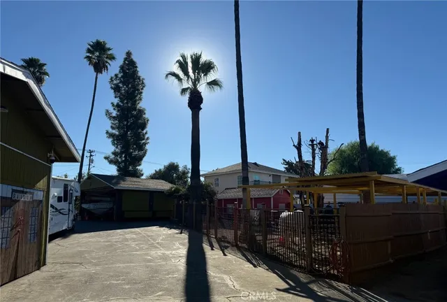 a view of outdoor seating space