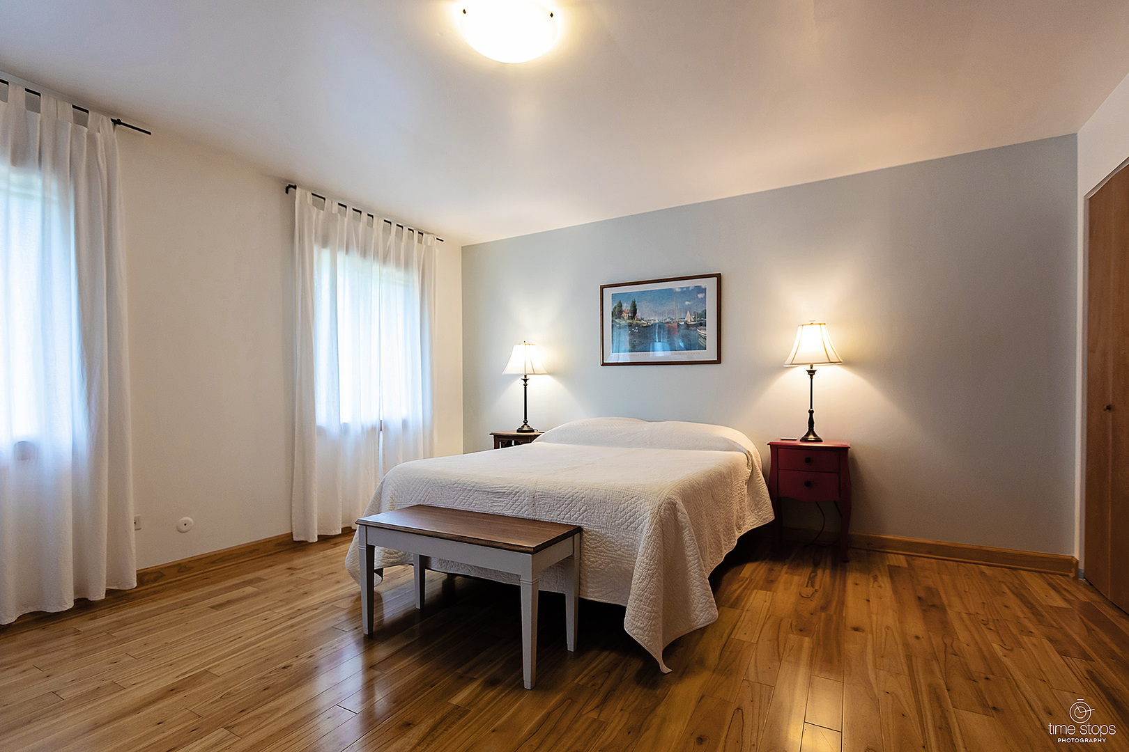 304 Warwick Drive Naperville, IL 60565 - Photo 17 of 41 a bedroom with a bed table and a window