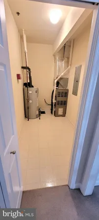 a view of a closet area of a house