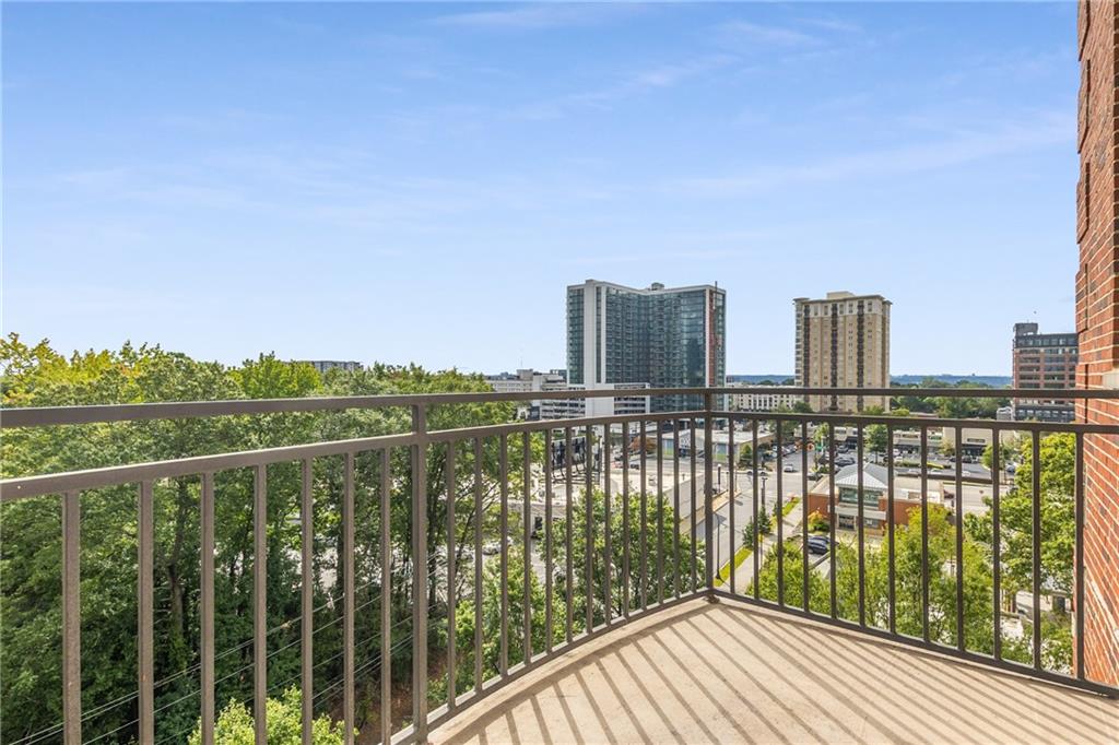 3180 Mathieson Drive Northeast, Unit 1010 Atlanta, GA 30305 - Photo 26 of 44 a view of city from a balcony