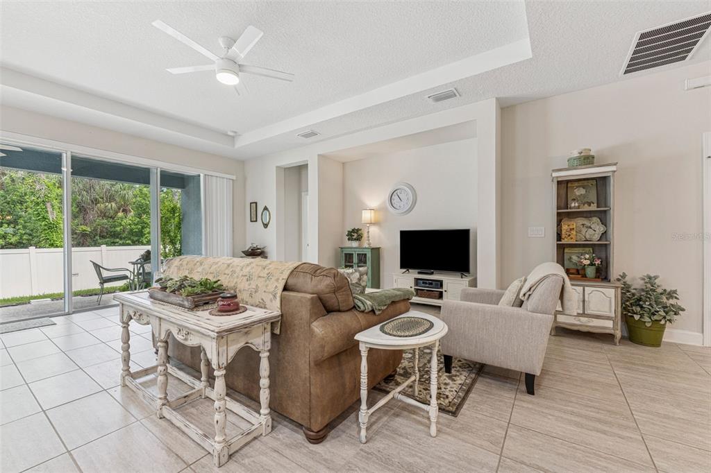 1237 Windy Bay Shoal Tarpon Springs, FL 34689 - Photo 13 of 44 a living room with furniture and a flat screen tv