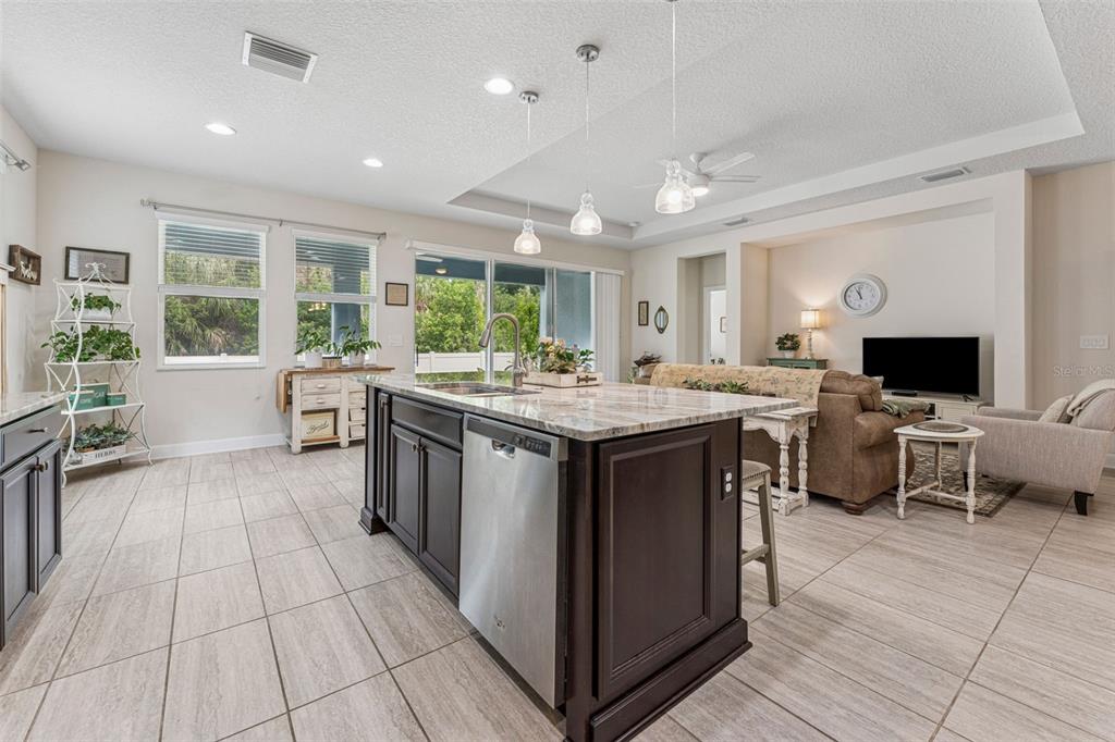 1237 Windy Bay Shoal Tarpon Springs, FL 34689 - Photo 18 of 44 a kitchen with a sink and counter top space
