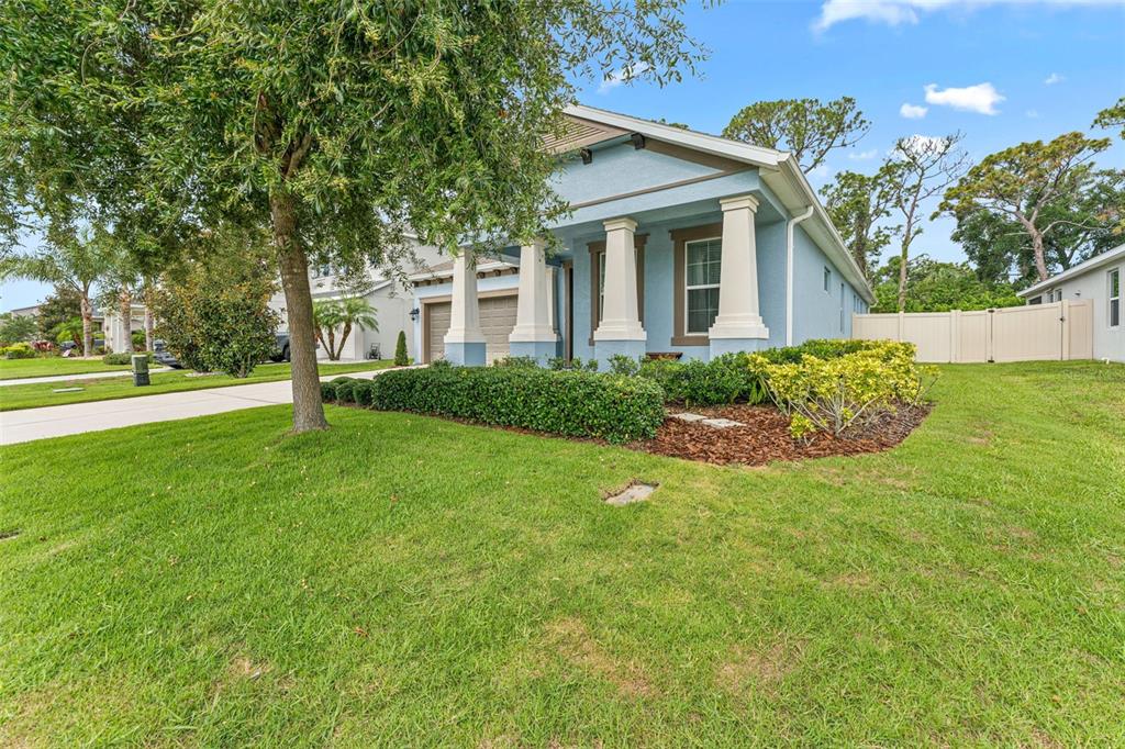 1237 Windy Bay Shoal Tarpon Springs, FL 34689 - Photo 8 of 44 a front view of a house with garden