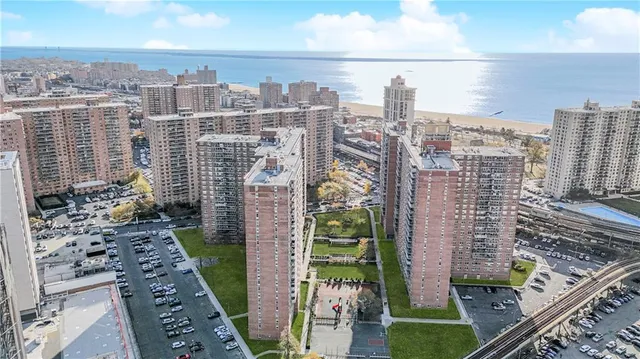 a view of a city with tall buildings