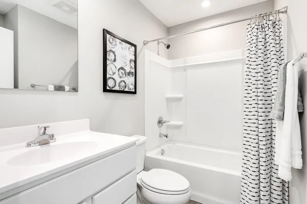 a bathroom with a sink a toilet and a bathtub
