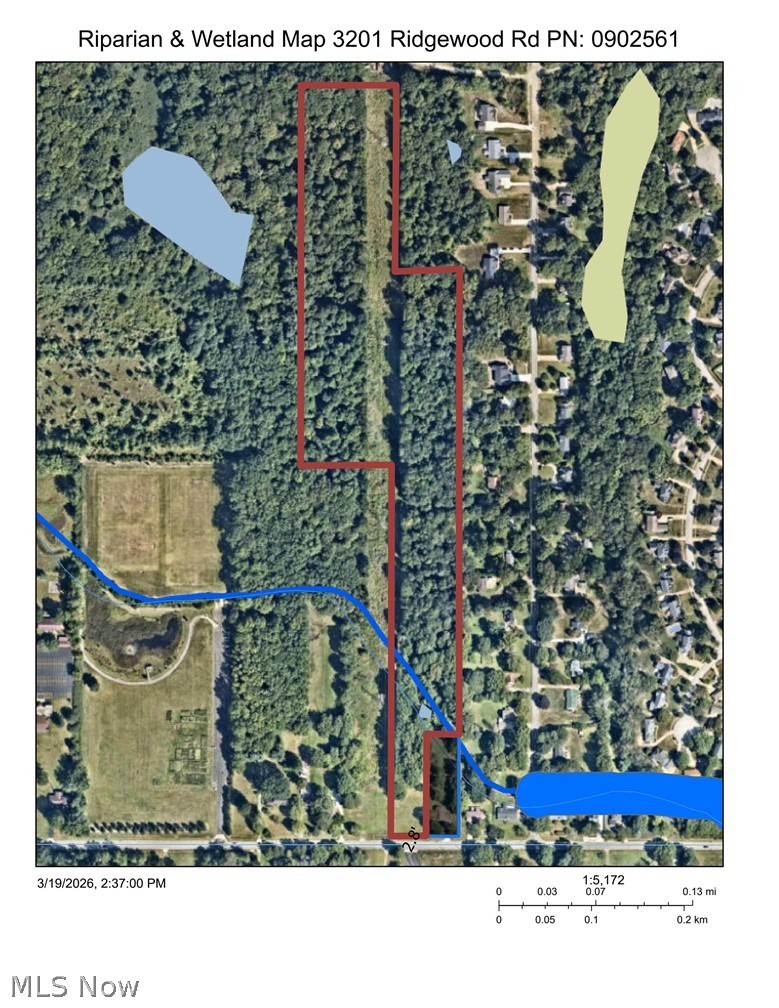 V/l 20-ac Ridgewood Road Akron, OH 44333 - Photo 12 of 16 Riparian & Wetland Map