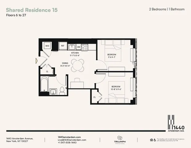 $4,675 | 1440 Amsterdam Avenue, Unit 1815 | Manhattanville
