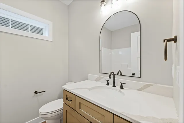 a house view with a garden space