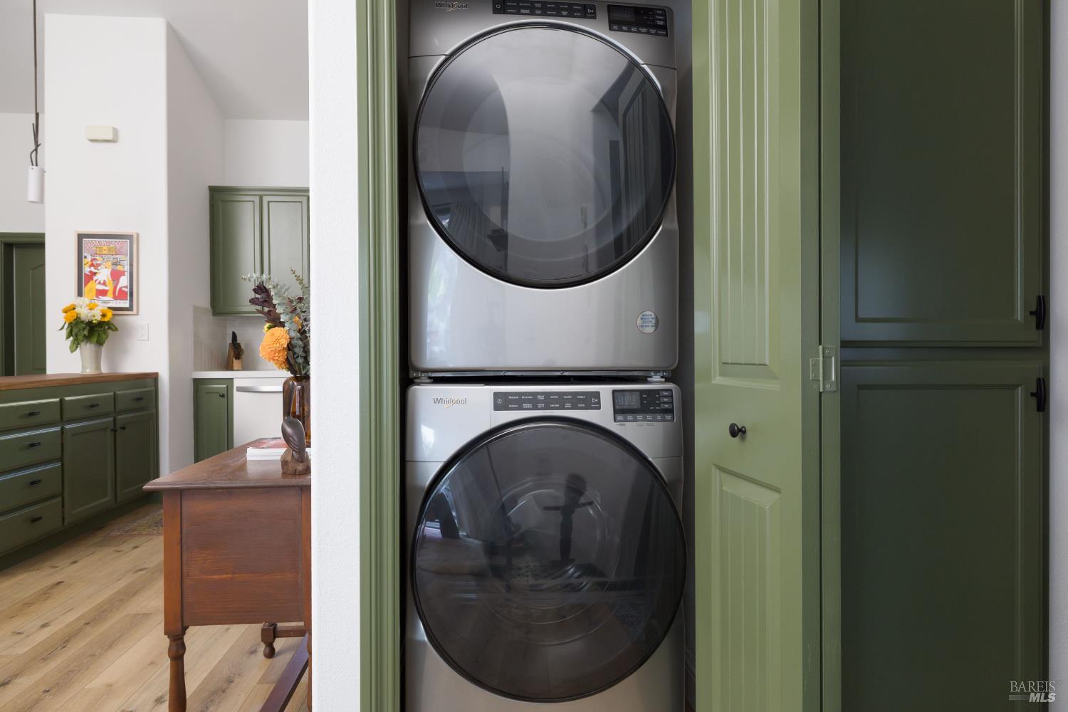 14632 Jomark Lane Occidental, CA 95465 - Photo 15 of 29 a close view of utility room with washer and dryer