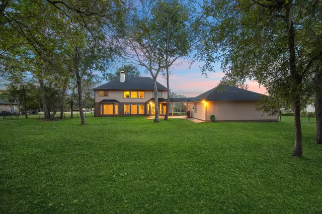 a view of a house with a outdoor space