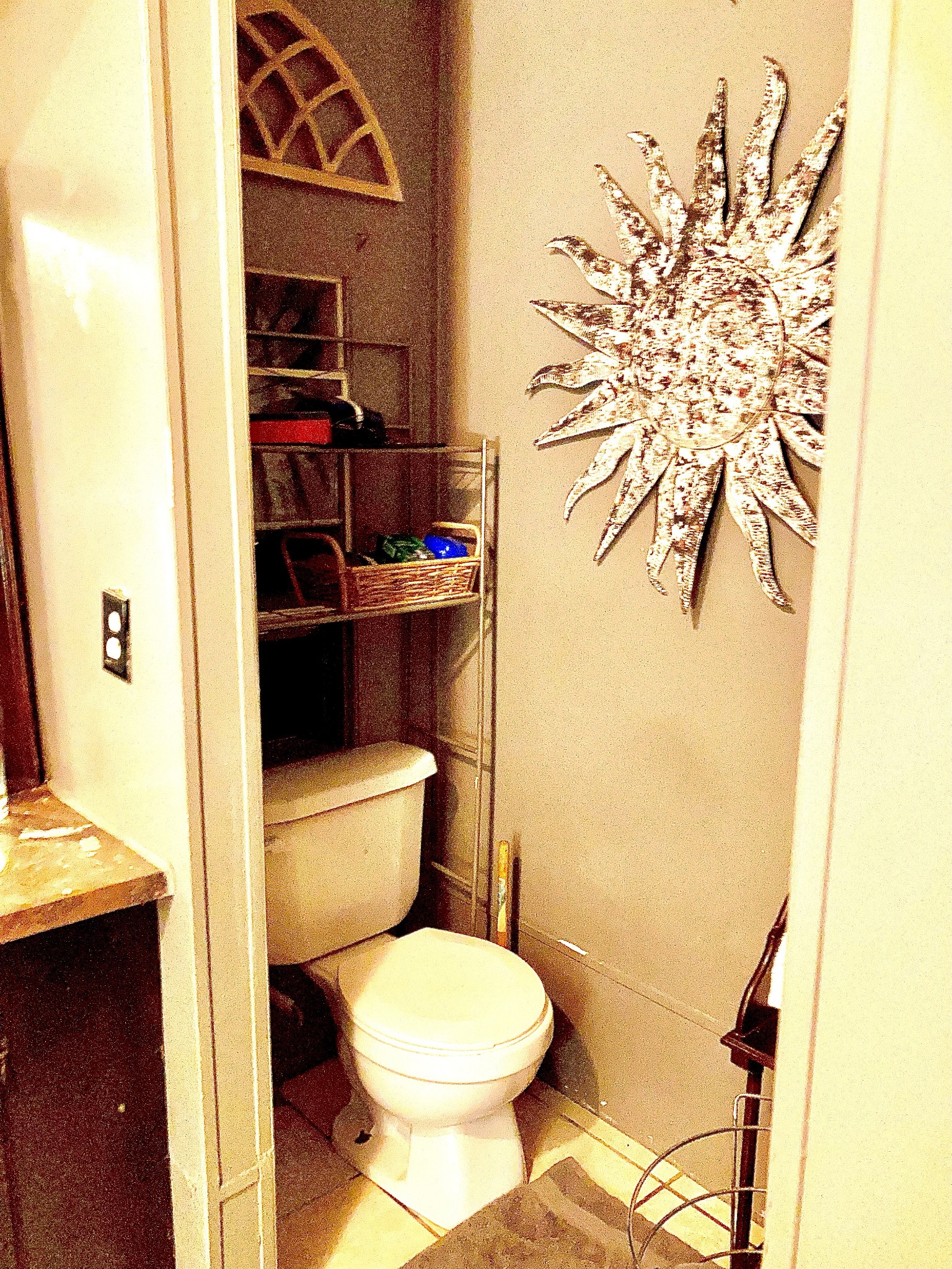 472 Allen Chapel Road Hilham, TN 38568 - Photo 9 of 28 a bathroom with a toilet and a shower curtain