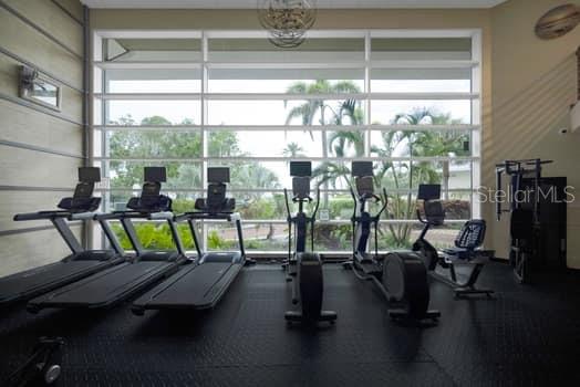 611 Destiny Drive, Unit 210 Ruskin, FL 33570 - Photo 18 of 48 a view of a room with gym equipment
