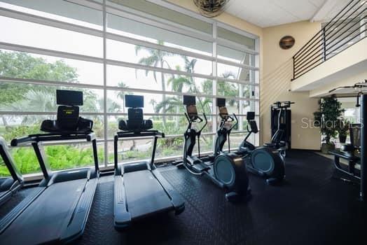 611 Destiny Drive, Unit 210 Ruskin, FL 33570 - Photo 44 of 48 a view of a room with gym equipment