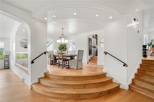 a living room with a couch and a large window