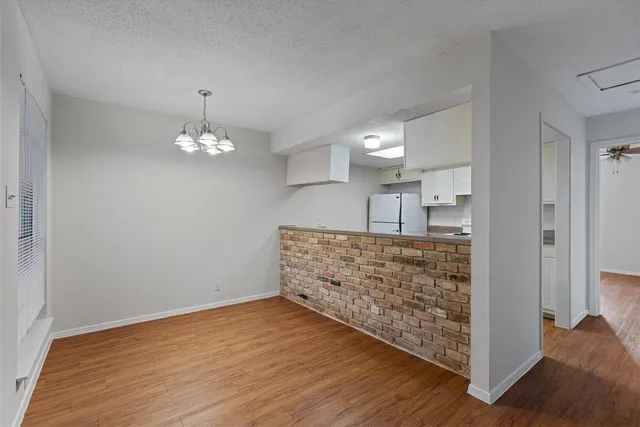 a room with wooden floor