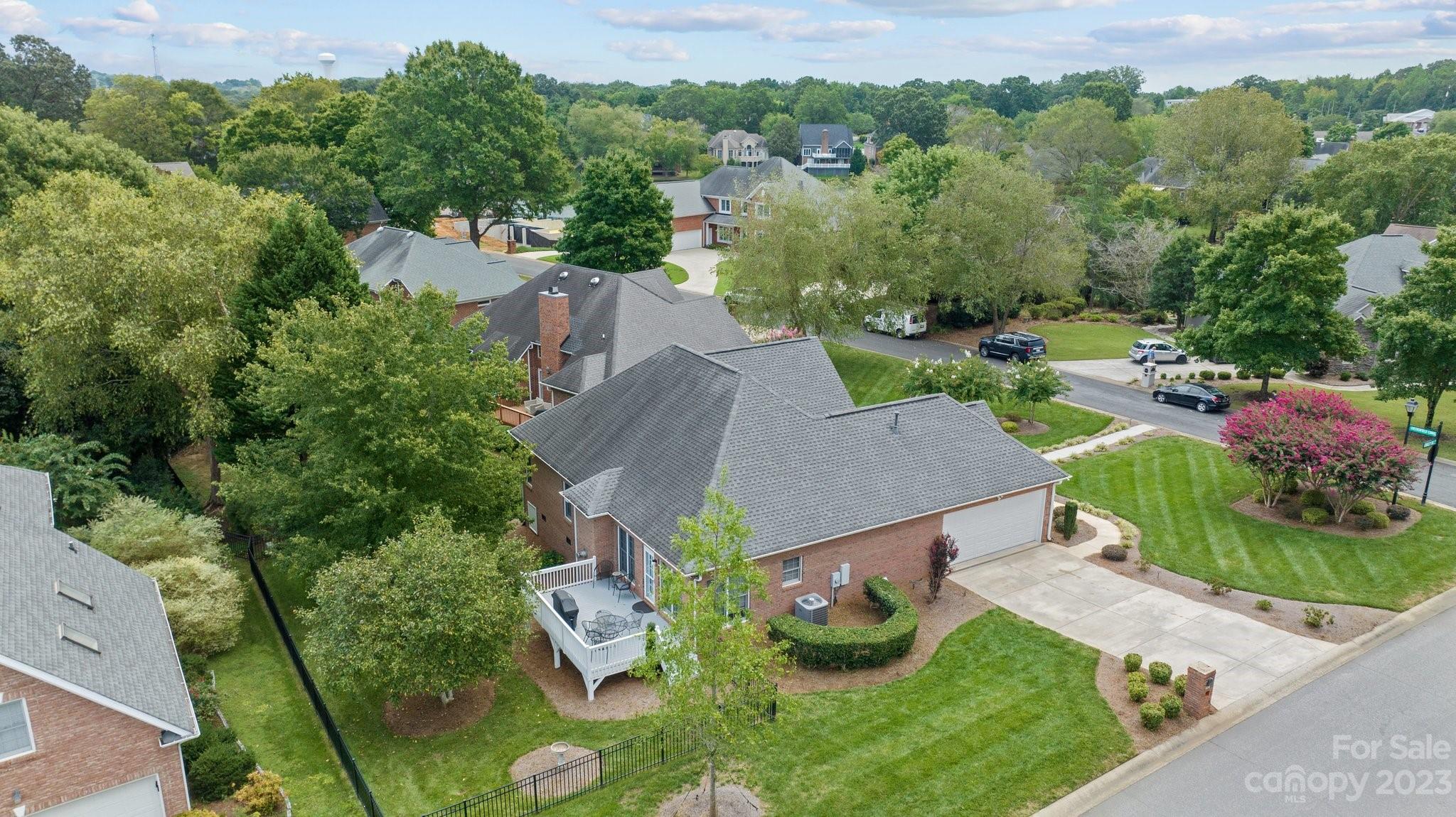 308 Gringley Hill Road Fort Mill, SC 29708 - Photo 20 of 23 an aerial view of a house with garden