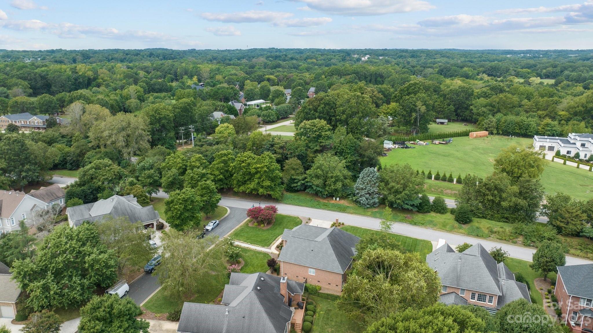 308 Gringley Hill Road Fort Mill, SC 29708 - Photo 23 of 23 an aerial view of a house with a yard