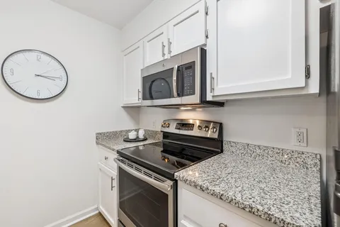 a view of a hallway with elevator