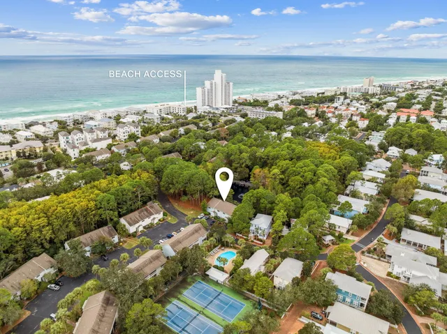 an outdoor view with patio