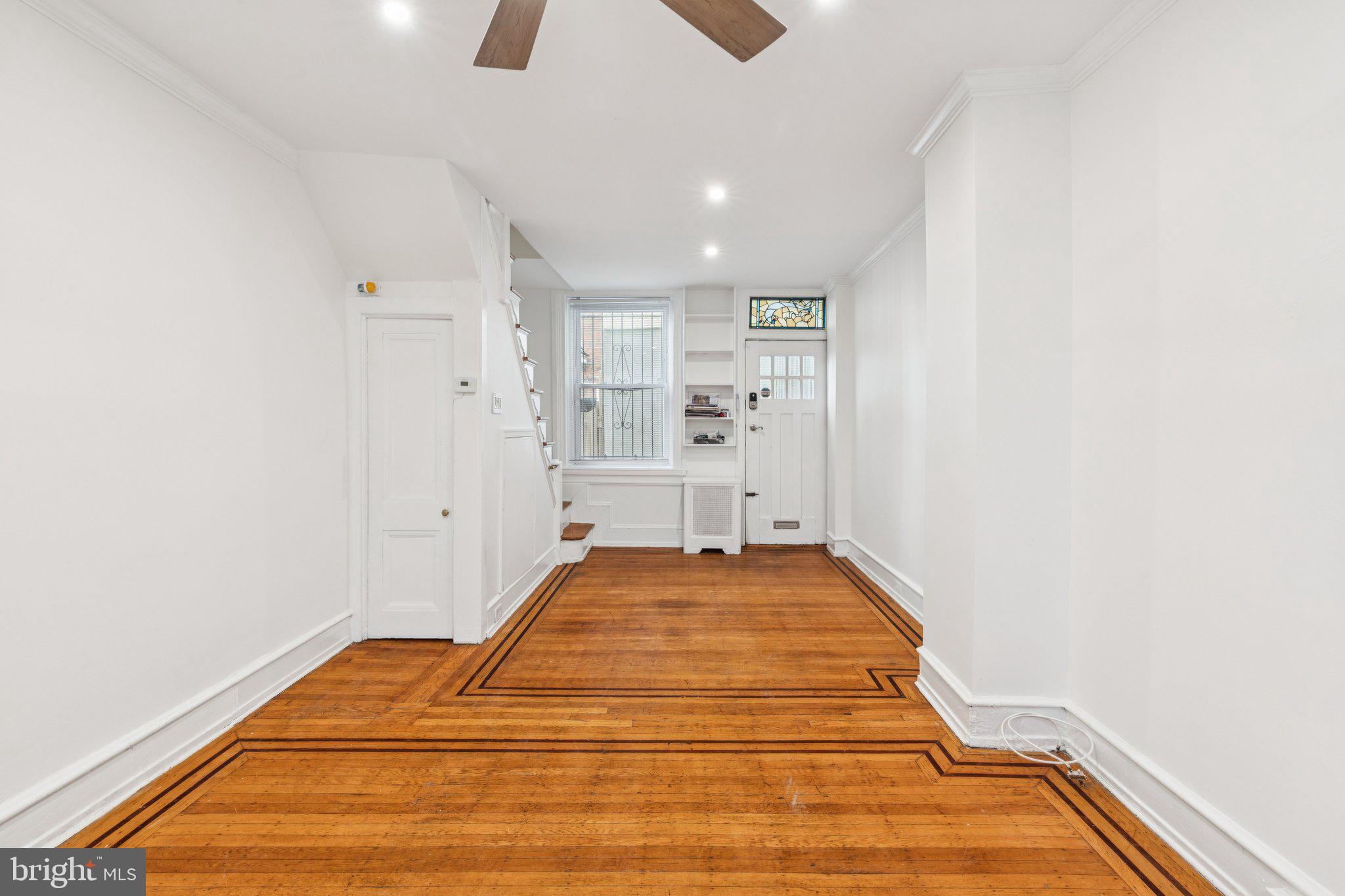 a bedroom with a bed and closet