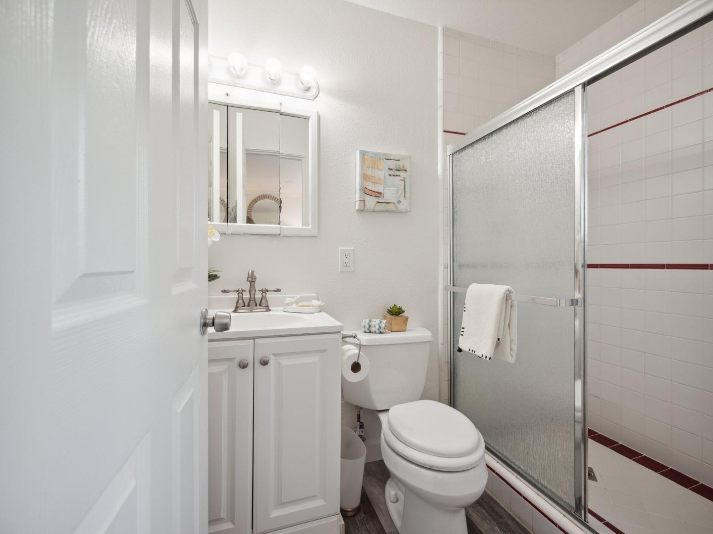 205 Evergreen Way Milpitas, CA 95035 - Photo 19 of 31 a bathroom with a sink a toilet and shower