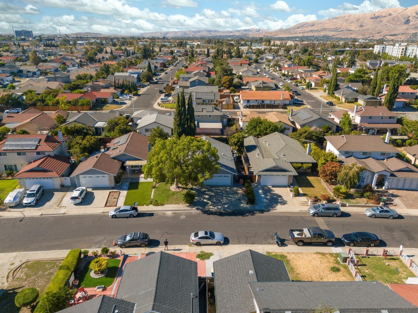 205 Evergreen Way Milpitas, CA 95035 - Photo 31 of 31 an aerial view of residential houses with outdoor space