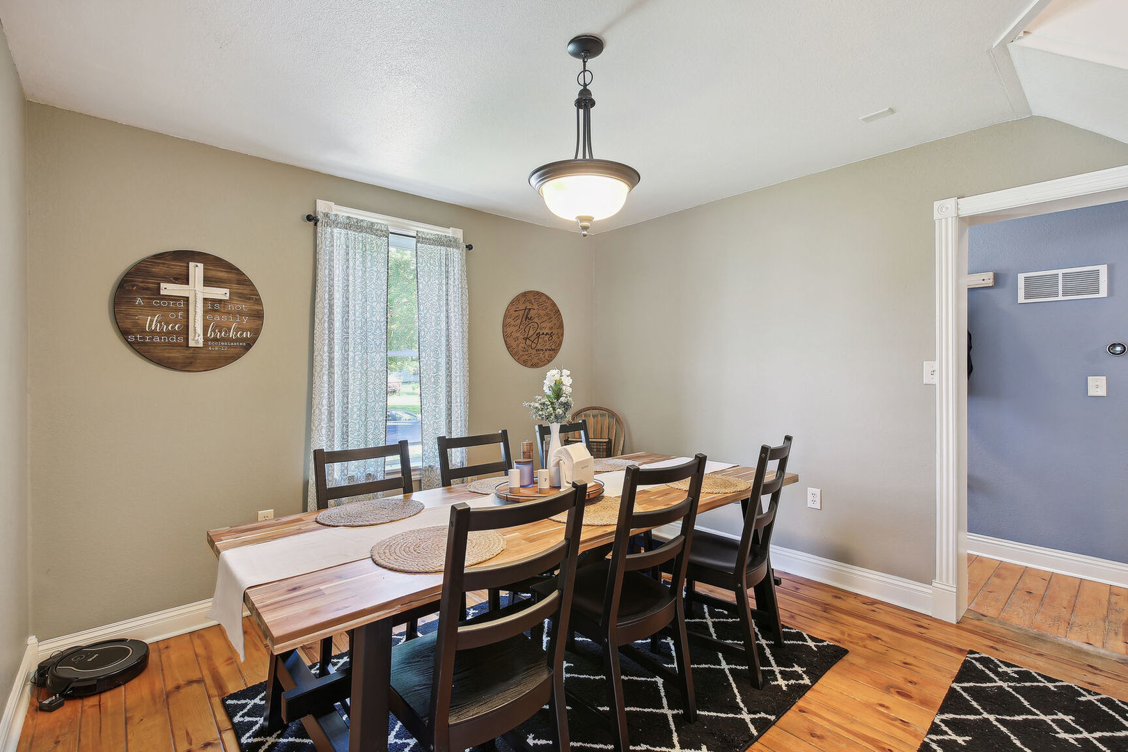 664 North Macon Street Bement, IL 61813 - Photo 4 of 24 a view of a dining room with furniture and wooden floor