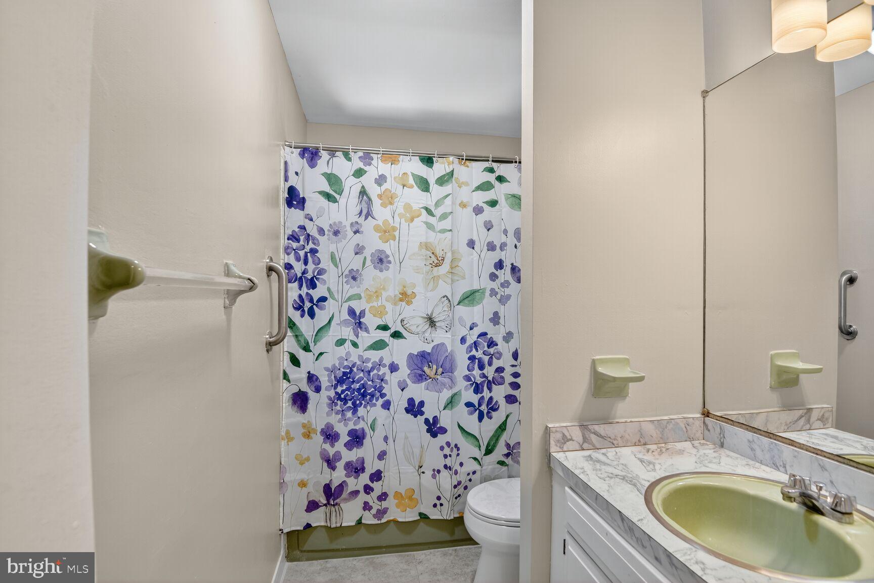 1527 Patuxent Manor Road Davidsonville, MD 21035 - Photo 9 of 36 a bathroom with a granite countertop toilet sink and mirror