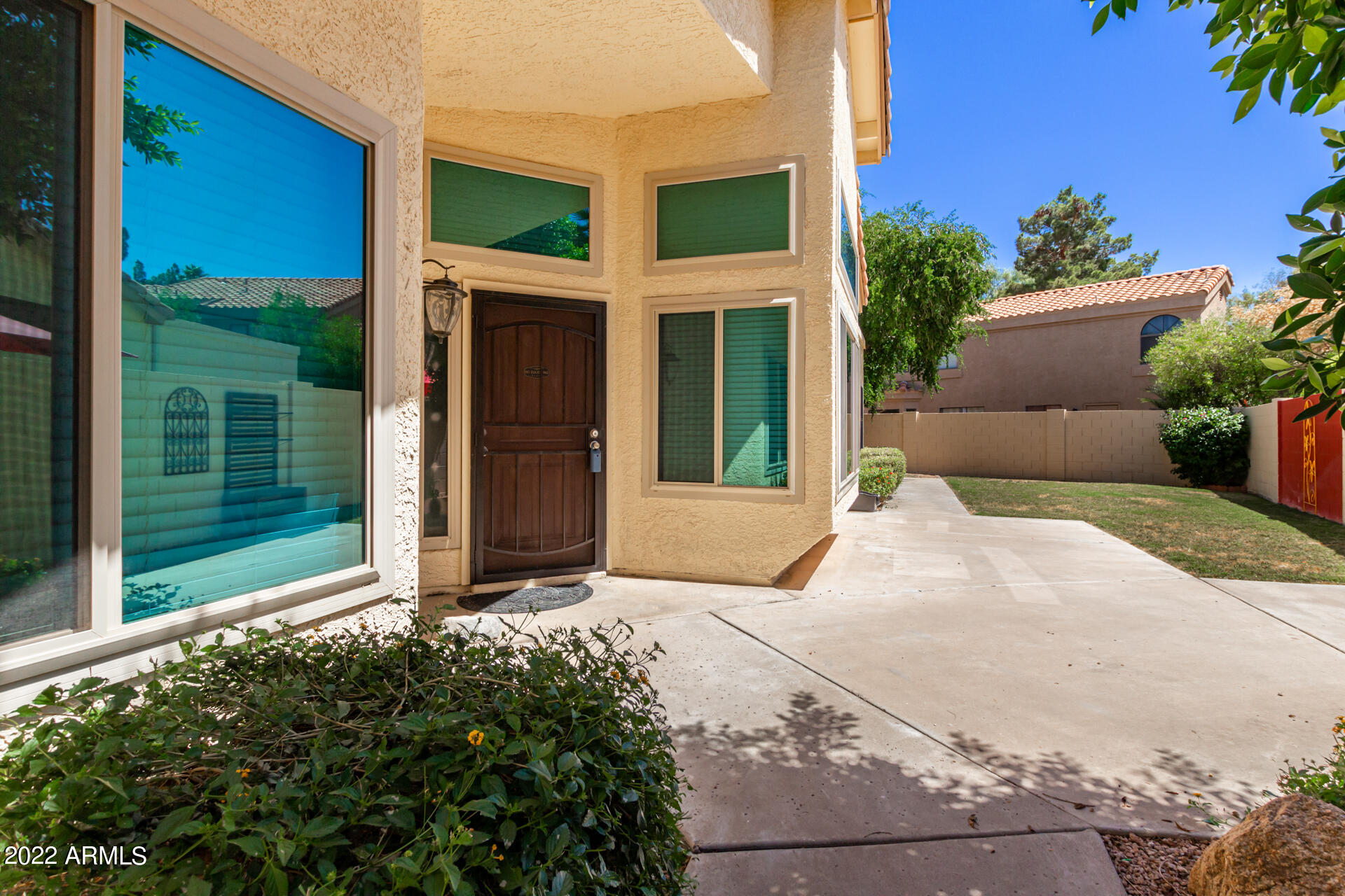 13 West Ranch Road Tempe, AZ 85284 - Photo 3 of 22 ENTRANCE BEHIND THE GATED COURTYARD GATE